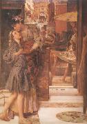 Alma-Tadema, Sir Lawrence The Parting Kiss (mk24) china oil painting artist